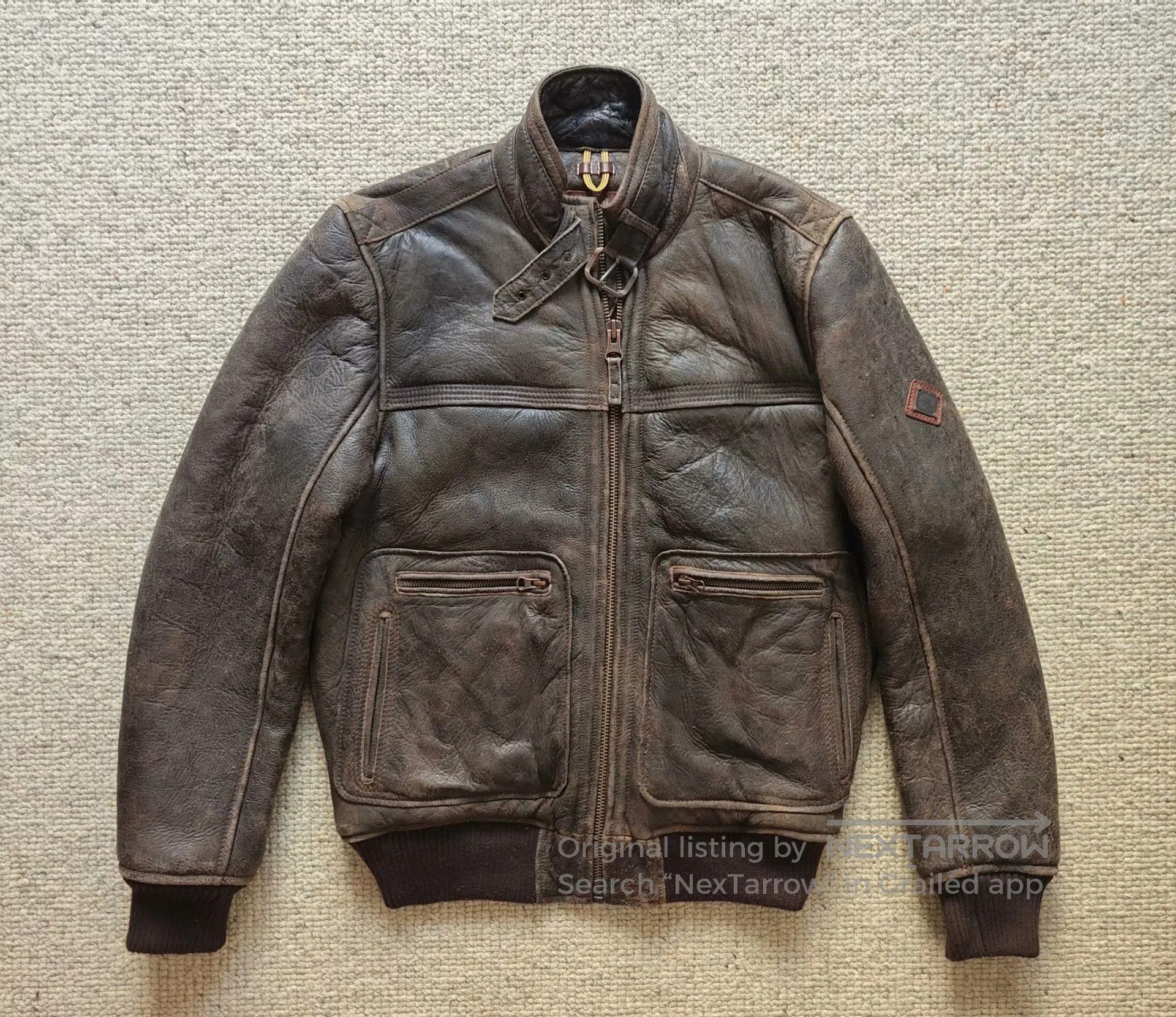 Timberland Timberland Shearling Moto Leather Jacket. Size US M / EU 48-50 / 2 - 1 Thumbnail
