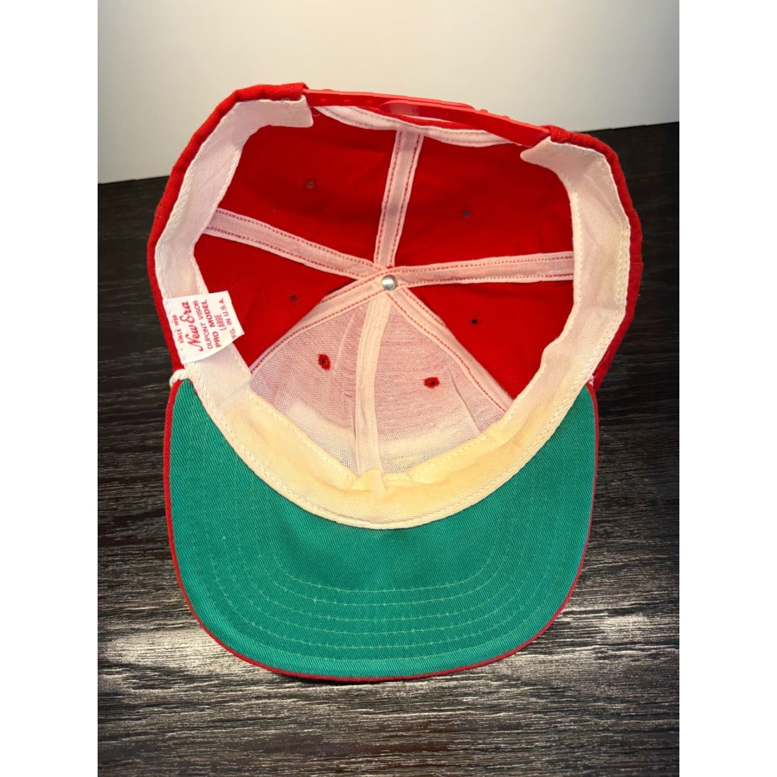 New Era Vintage Eastman Trucker Hat Cap Men One Size Red New Era Retro 80s 90s Movie Beach Sports Size ONE SIZE - 6 Thumbnail