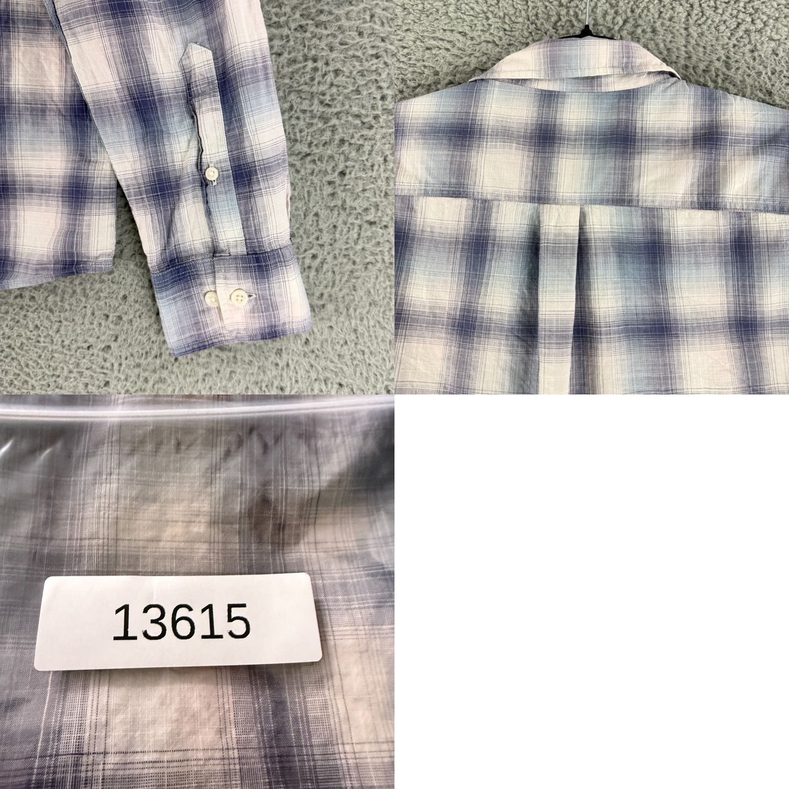 johnnie-O johnnie-O Coby Button-Up Shirt Mens XL Blue Plaid Long Sleeve Casual Shirt Size US XL / EU 56 / 4 - 9 Thumbnail