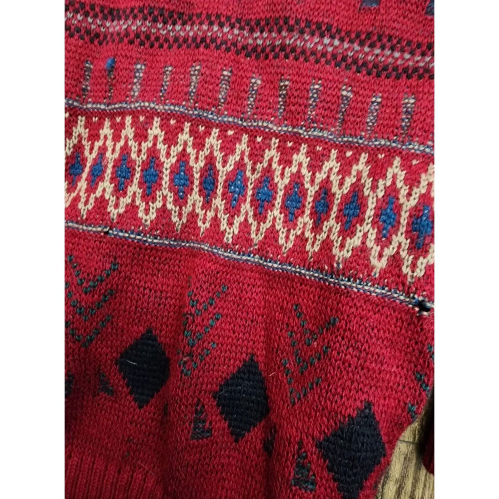 Pendleton VINTAGE Pendleton Deer Embroidered Wool Sweater Mens XL Red USA Made Size US XL / EU 56 / 4 - 6 Thumbnail