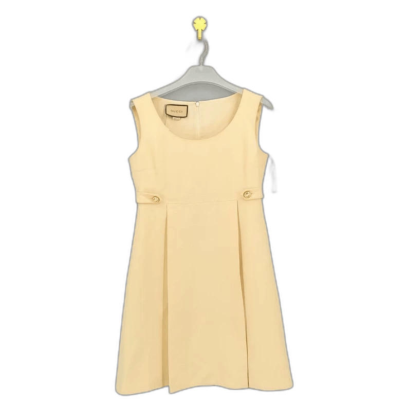 Gucci gucci sleeveless silk wool dress with gold buttons Size US 42 / EU 58 - 1 Thumbnail
