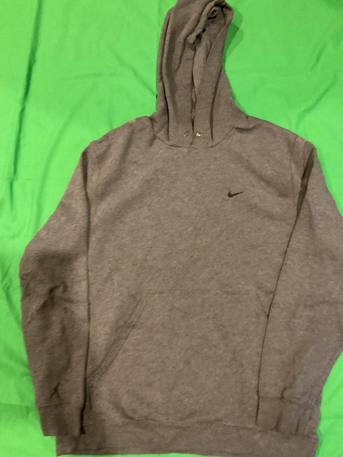 Nike × Vintage Vintage Grey Nike hoodie Size US L / EU 52-54 / 3 - 1 Thumbnail