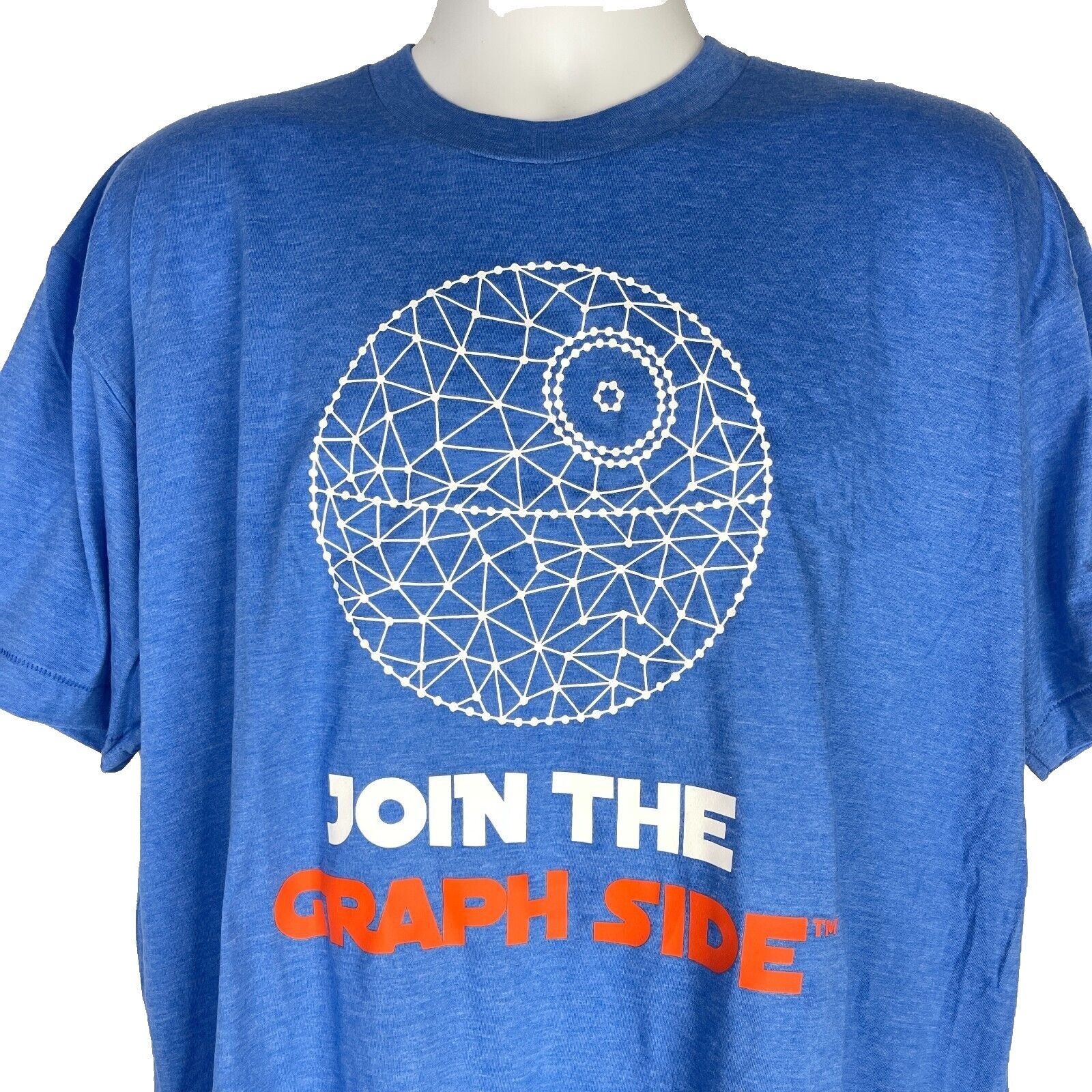 American Apparel Expero Datastax Join Graph Side Star Wars Tech Swag T-Shirt Size US XL / EU 56 / 4 - 4 Thumbnail