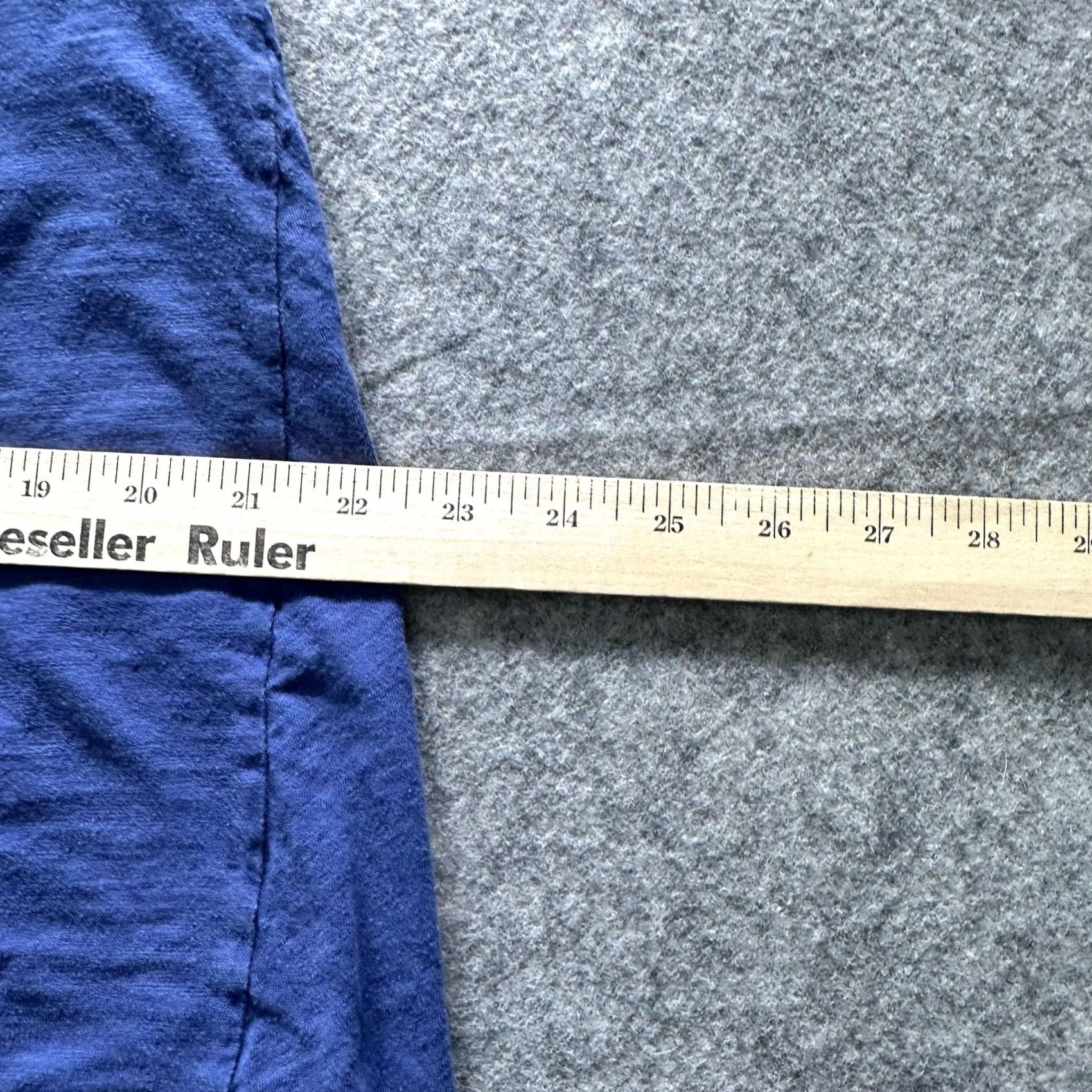 Vintage Fresh Produce Skirt Womens 18 Blue A-Line Elastic Waist Jersey Knee Length USA Size XXL / US 16-18 / IT 52-54 - 5 Thumbnail