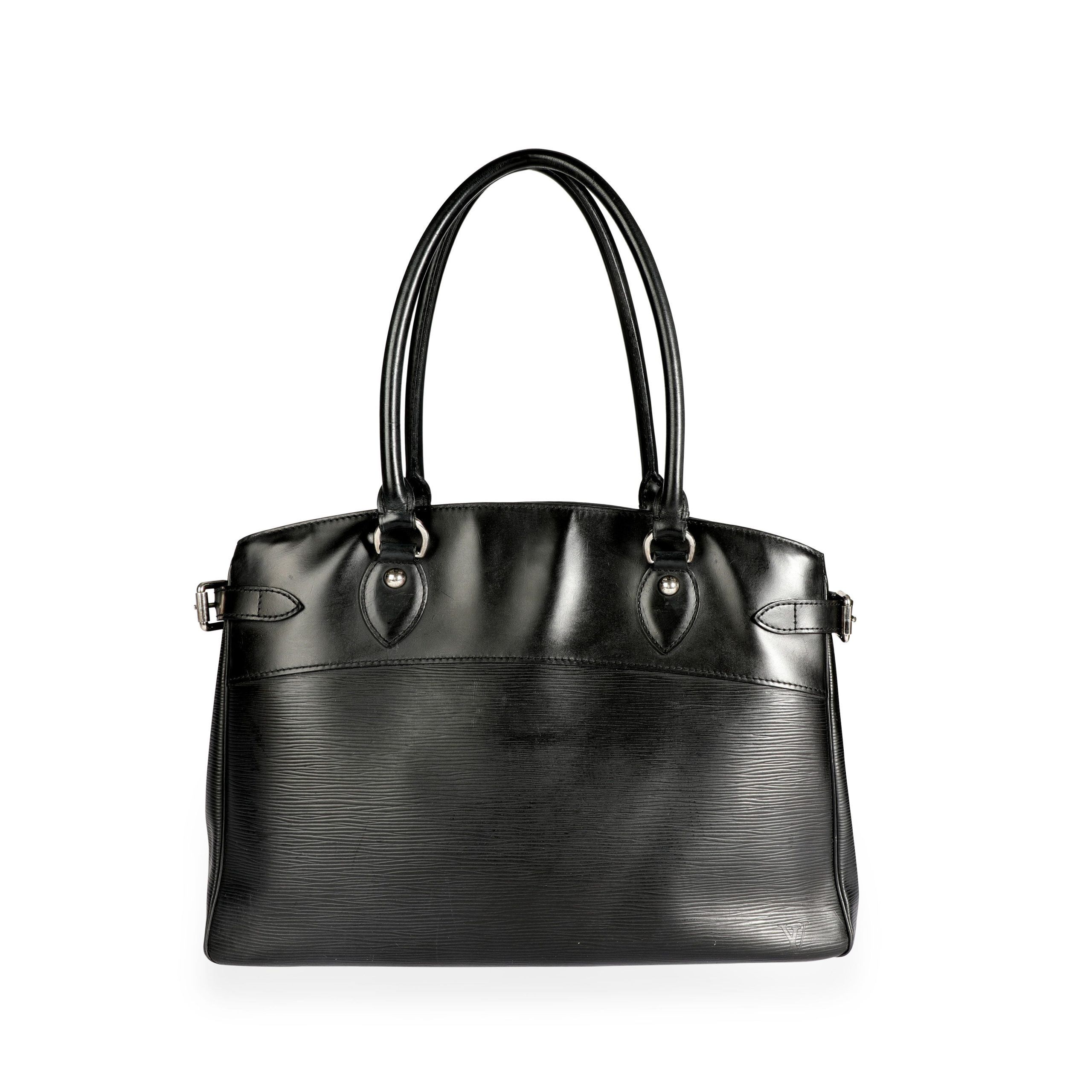 image of Louis Vuitton Epi Leather Passy Gm in Black, Women's