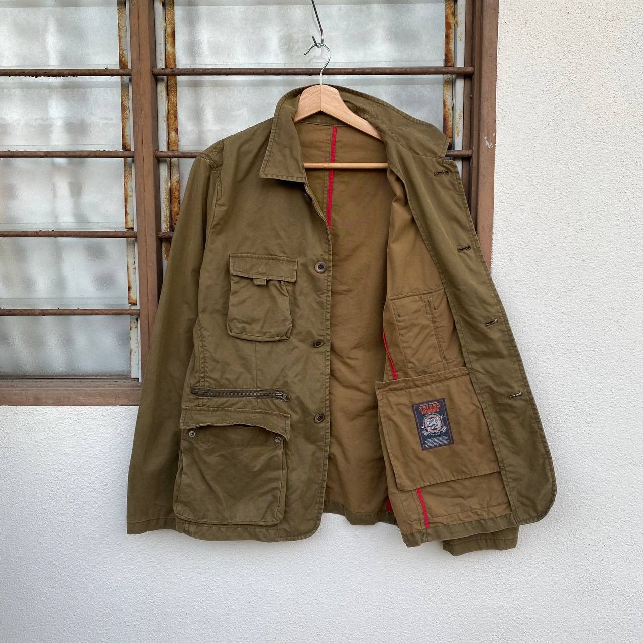 291295=Homme 291295=HOMME Archive Multi-Pocket Utility Tactical Jacket Size US L / EU 52-54 / 3 - 8 Thumbnail