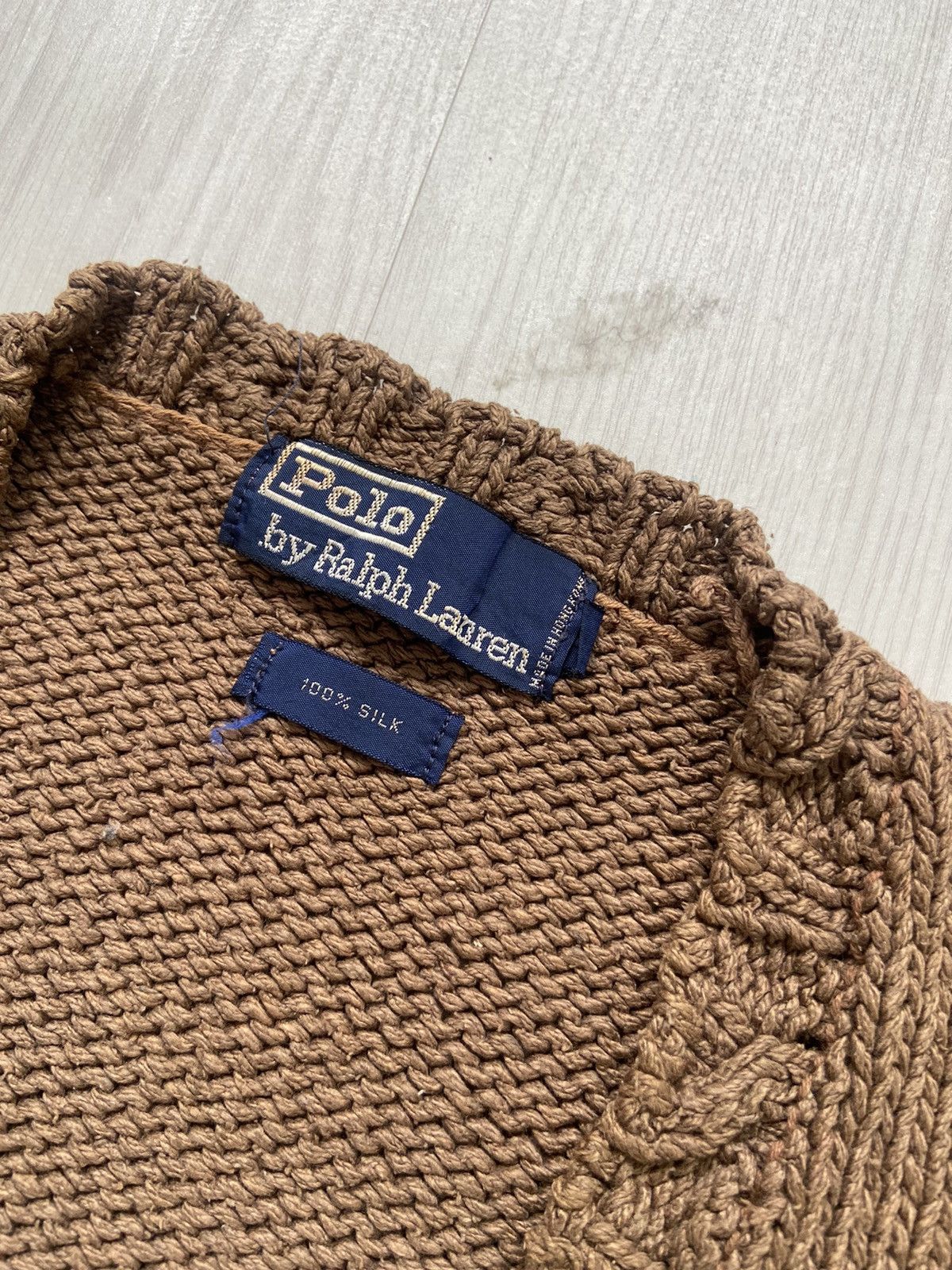 Polo Ralph Lauren Vintage Polo Ralph Lauren Silk Knitted Twill Vest Size US M / EU 48-50 / 2 - 2 Thumbnail
