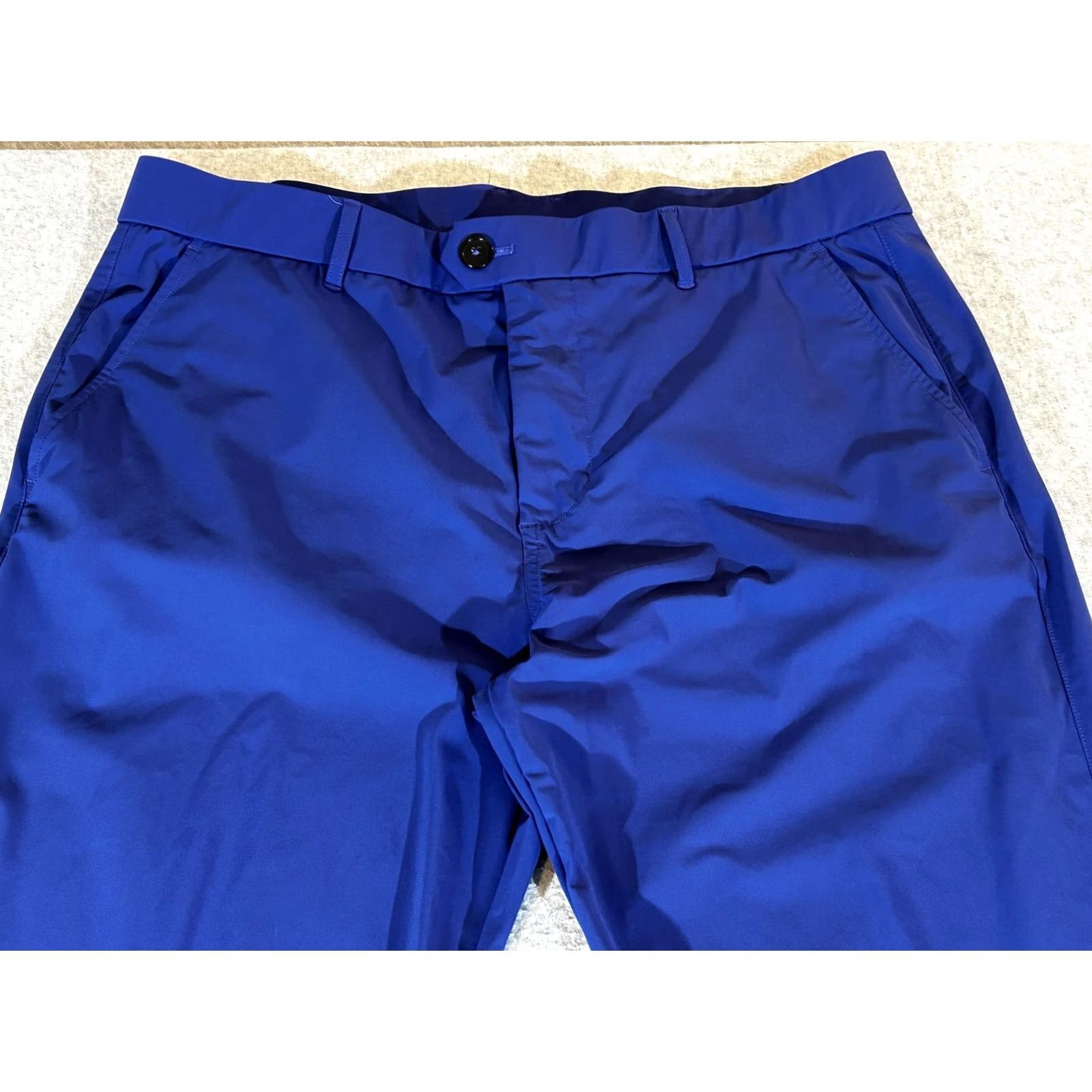 Vintage Greyson Mens Chino Pants 36x32 Blue Lightweight Stretch Flat Front Golf Casual Size US 36 / EU 52 - 2 Thumbnail