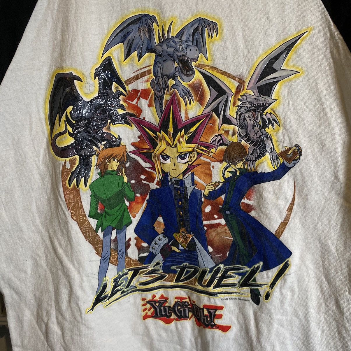 Anime VINTAGE 1996 Yugioh Let’s Duel 3Quarter T-Shirts Size US M / EU 48-50 / 2 - 5 Thumbnail