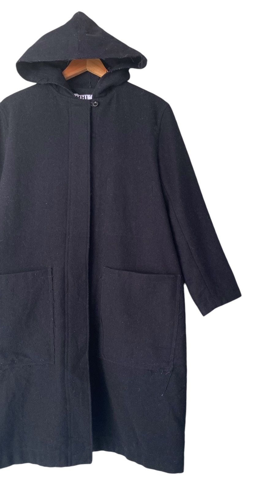 Margaret Howell MARGARET HOWELL Wool Hoodie Button Parka Size US M / EU 48-50 / 2 - 2 Thumbnail
