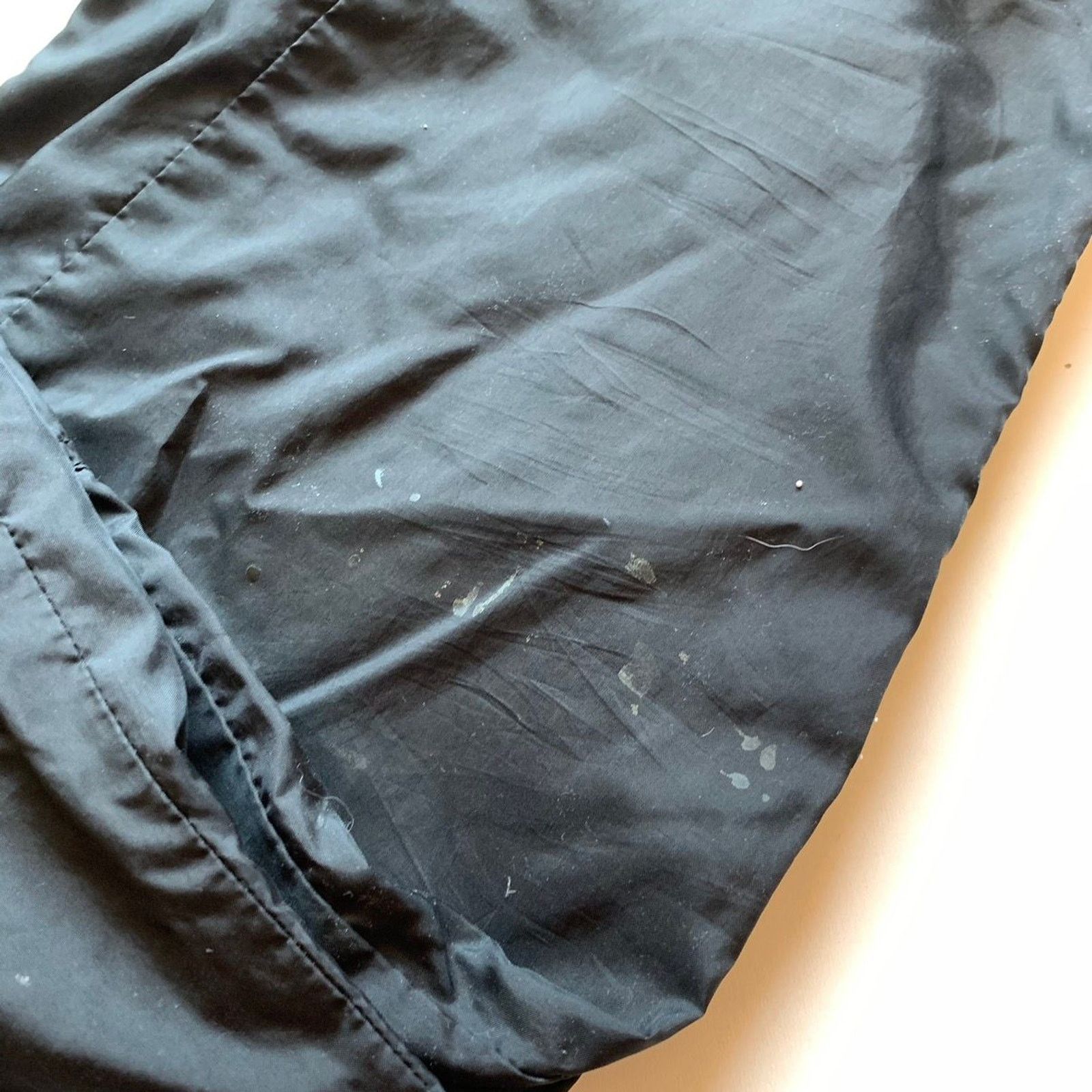 Nike × Vintage Vintage 90s Nike Swoosh Swishy Black Track Pants Medium Rare Size US 31 - 2 Thumbnail