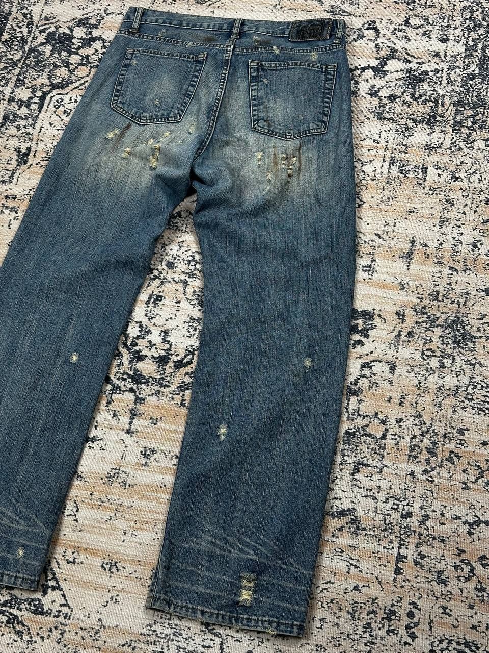 Japanese Brand Vintage Avant Garde Destroyed Punk Baggy Denim Jeans Size US 32 / EU 48 - 11 Thumbnail