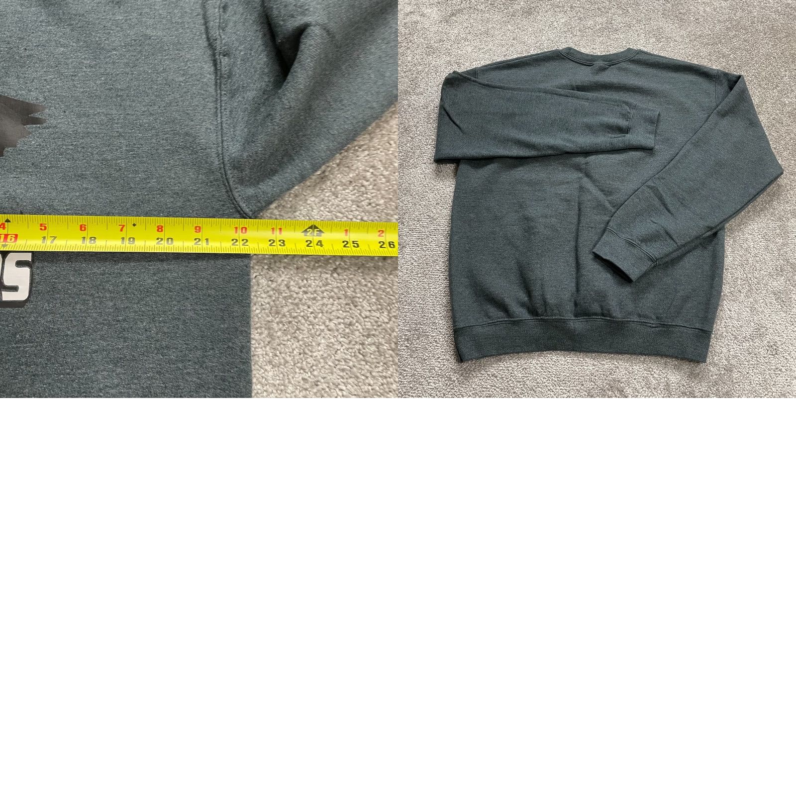 Gildan Gildan Sweatshirt Heavy Blend Mens Medium Gray Feet First Outdoors Logo Crew Size US M / EU 48-50 / 2 - 8 Thumbnail
