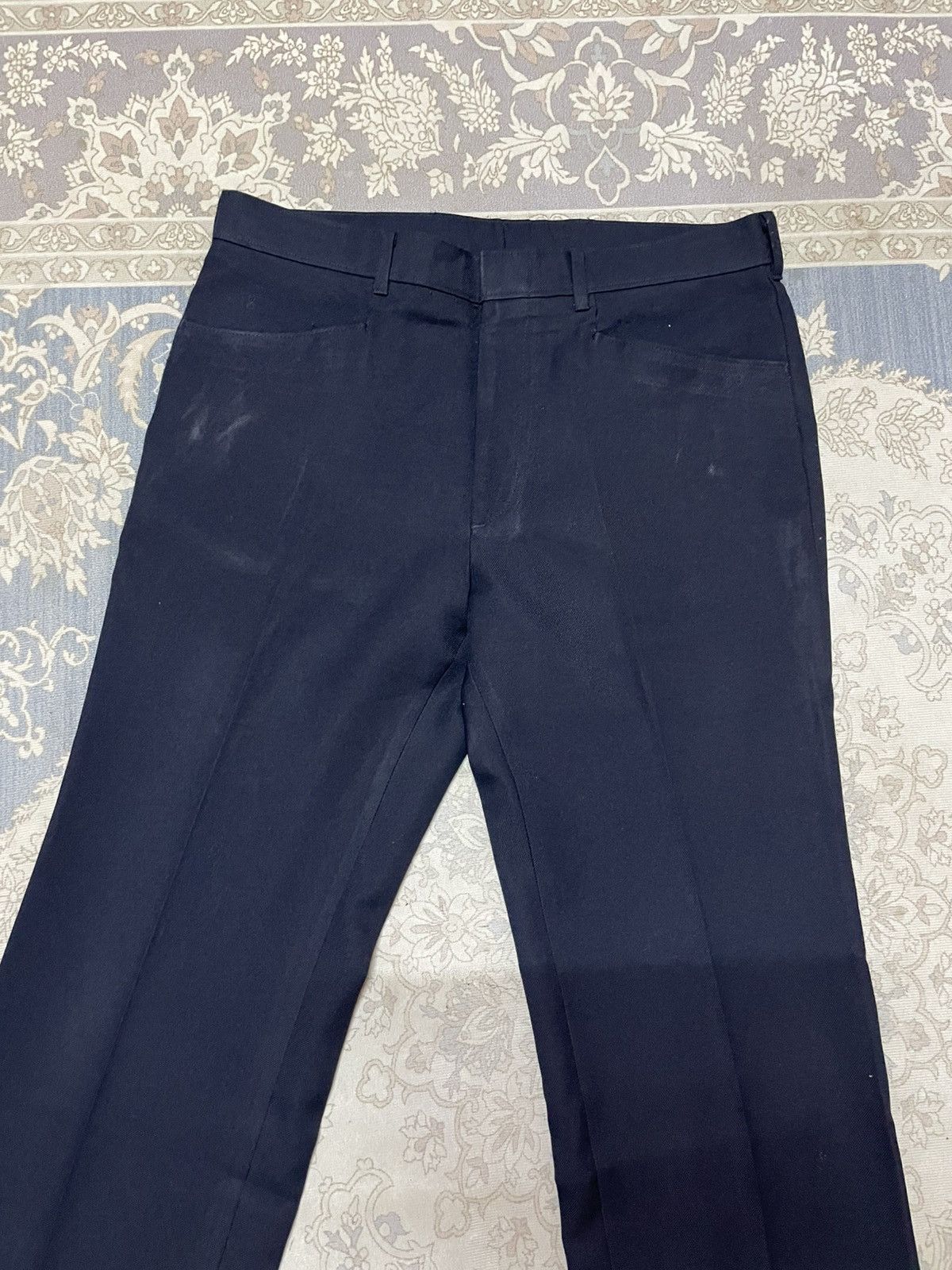Levi's Vintage Levi’s Action Slack flare STA-PREST Navy Blue Retro Size US 36 / EU 52 - 3 Thumbnail