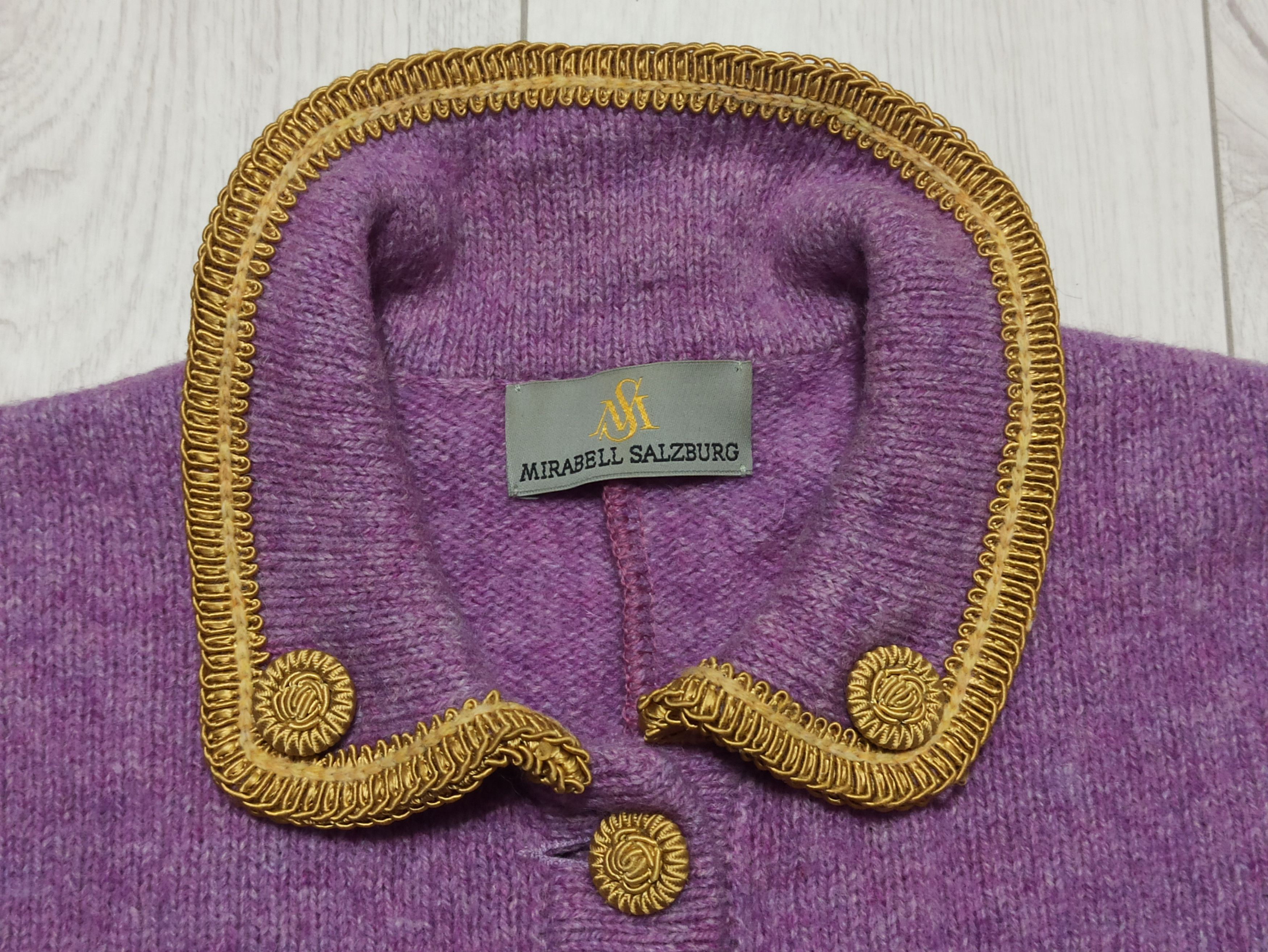 Designer Women Mirabell Salzburg wool cardigan blazer Size M / US 6-8 / IT 42-44 - 2 Thumbnail