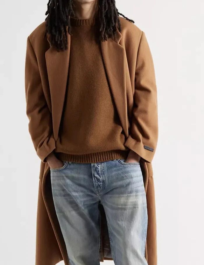 Fear of God FEAR OF GOD Brown Wool-Cashmere Knit Crewneck Sweater Size US L / EU 52-54 / 3 - 2 Thumbnail