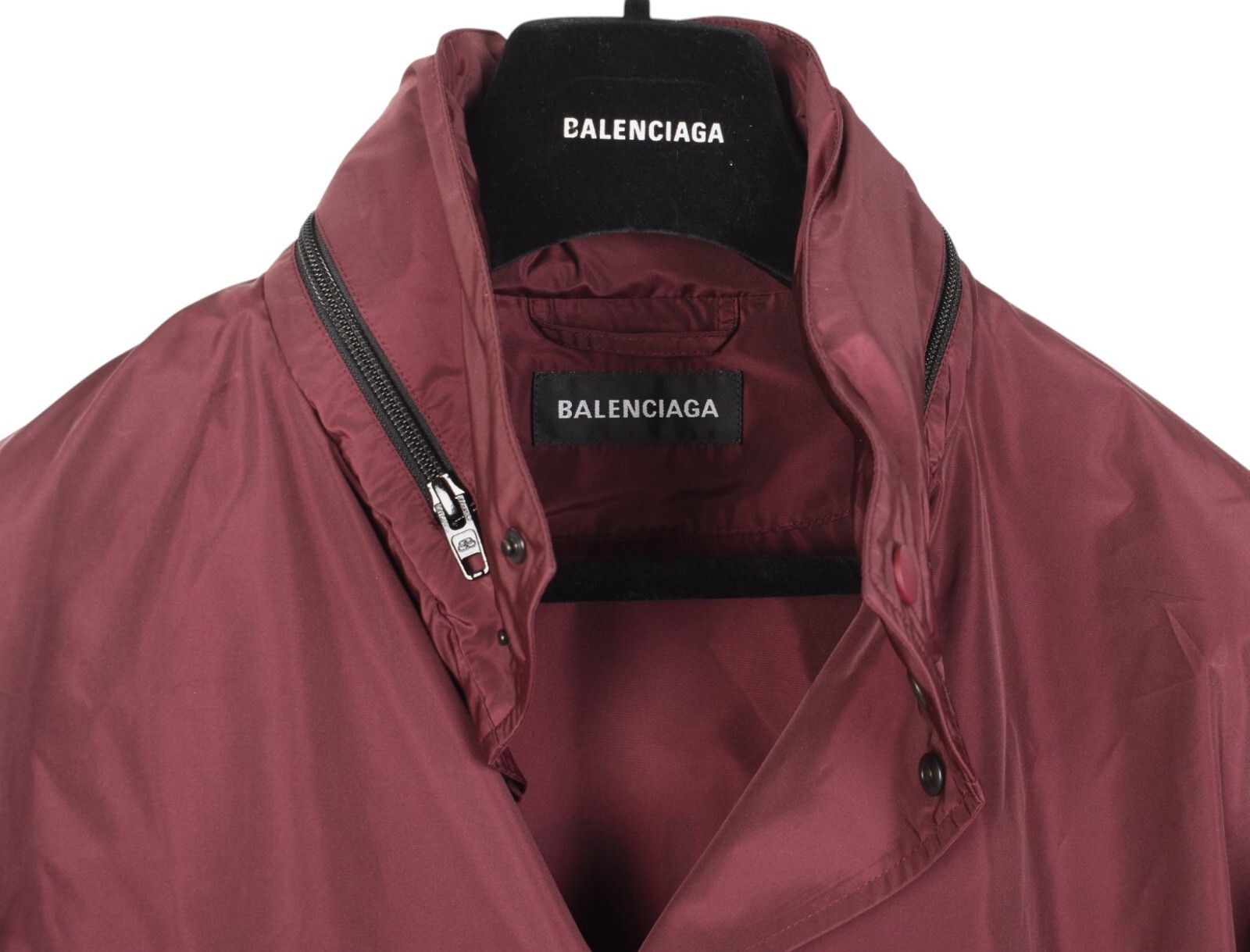 Balenciaga New Balenciaga Men Jacket Hidden Hoodie, 44/XL, S1430 Size US XL / EU 56 / 4 - 5 Thumbnail