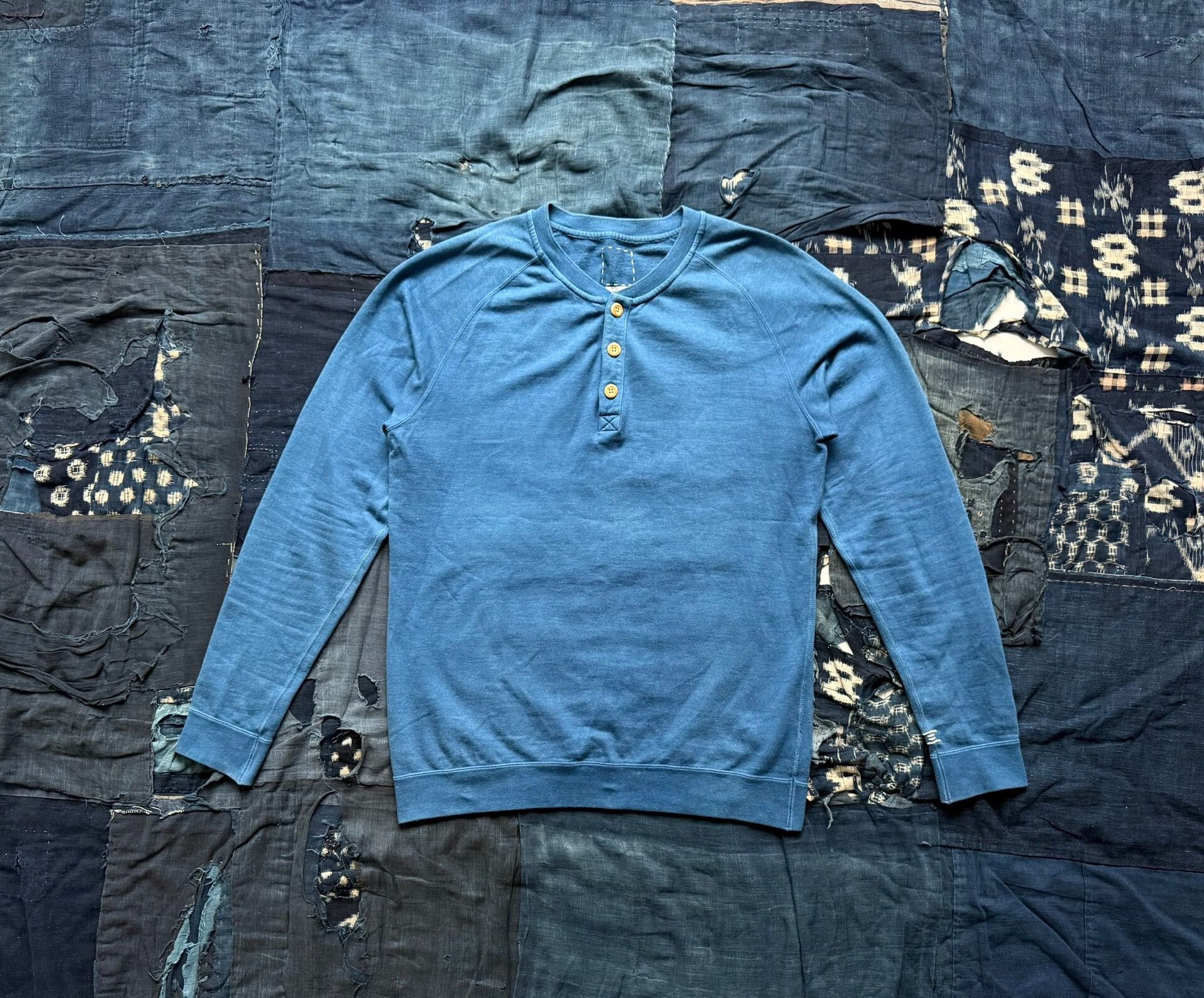visvim 16ss Indigo Raglan Henley