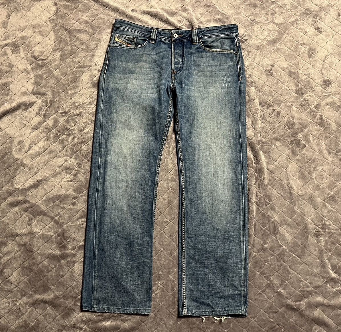 Diesel × Vintage 💥VINTAGE DIESEL FADE DISTRESSED DENIM Size US 35 - 1 Thumbnail