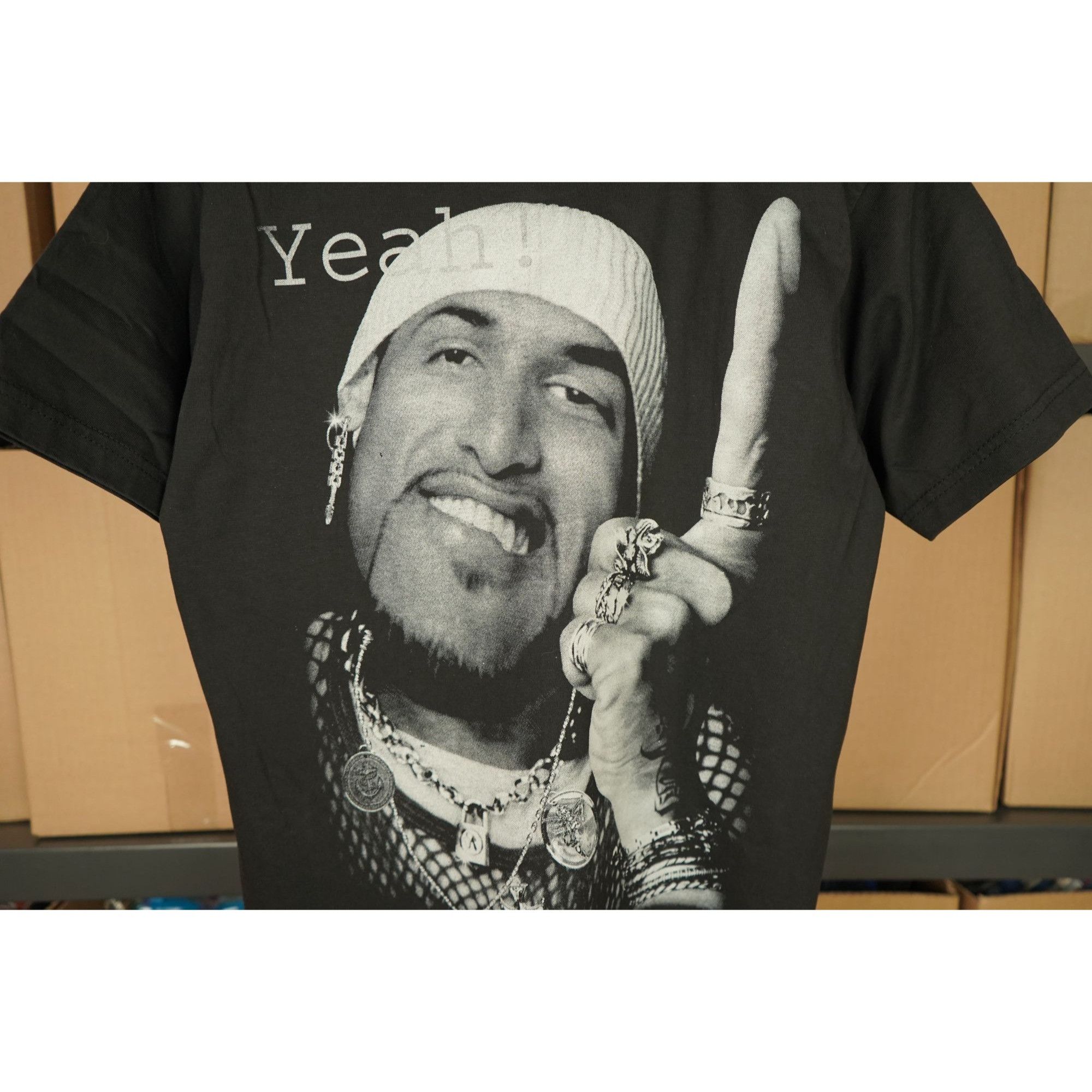 Other Men's M Black Rap Tshirt La Viola Big Graphic #436 Size US M / EU 48-50 / 2 - 4 Thumbnail
