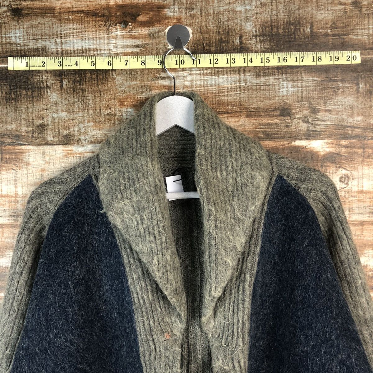 Homespun Knitwear Japanese Brand Grey Cardigan Knitwear #A2007 Size US L / EU 52-54 / 3 - 4 Thumbnail