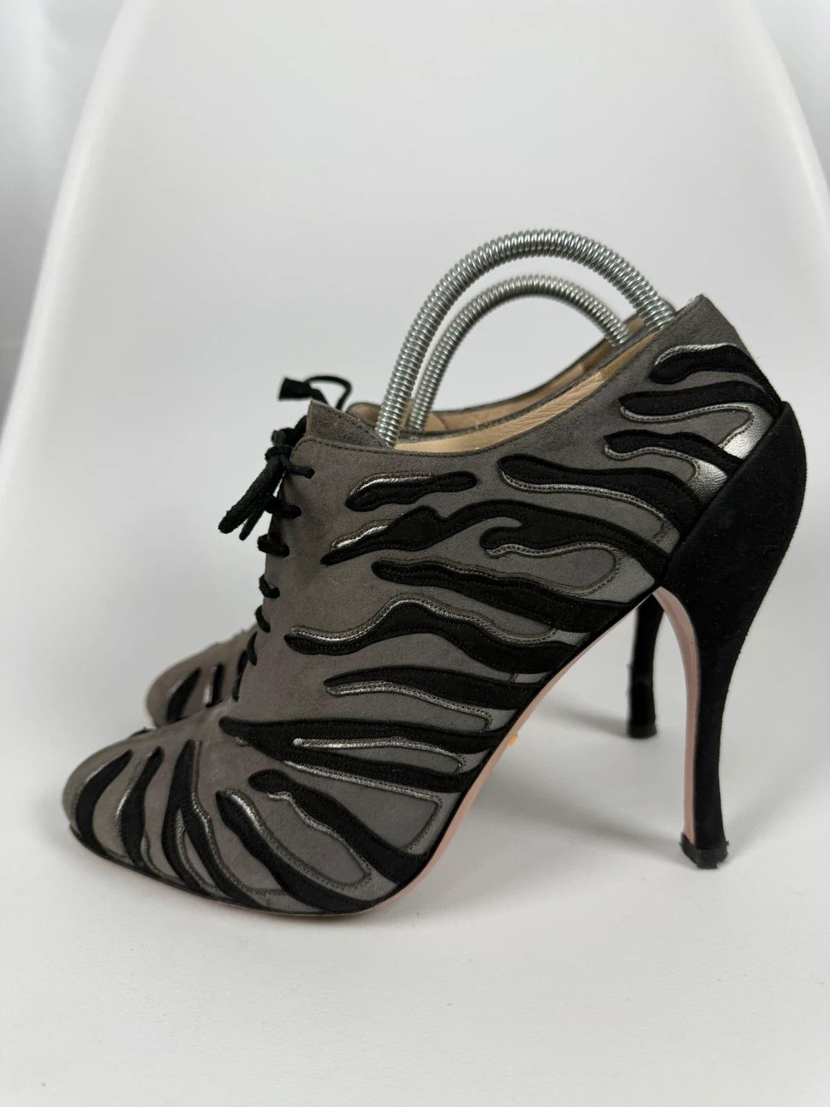 Prada Prada Rare Booties Suede size 38 Size US 8 / IT 38 - 3 Thumbnail