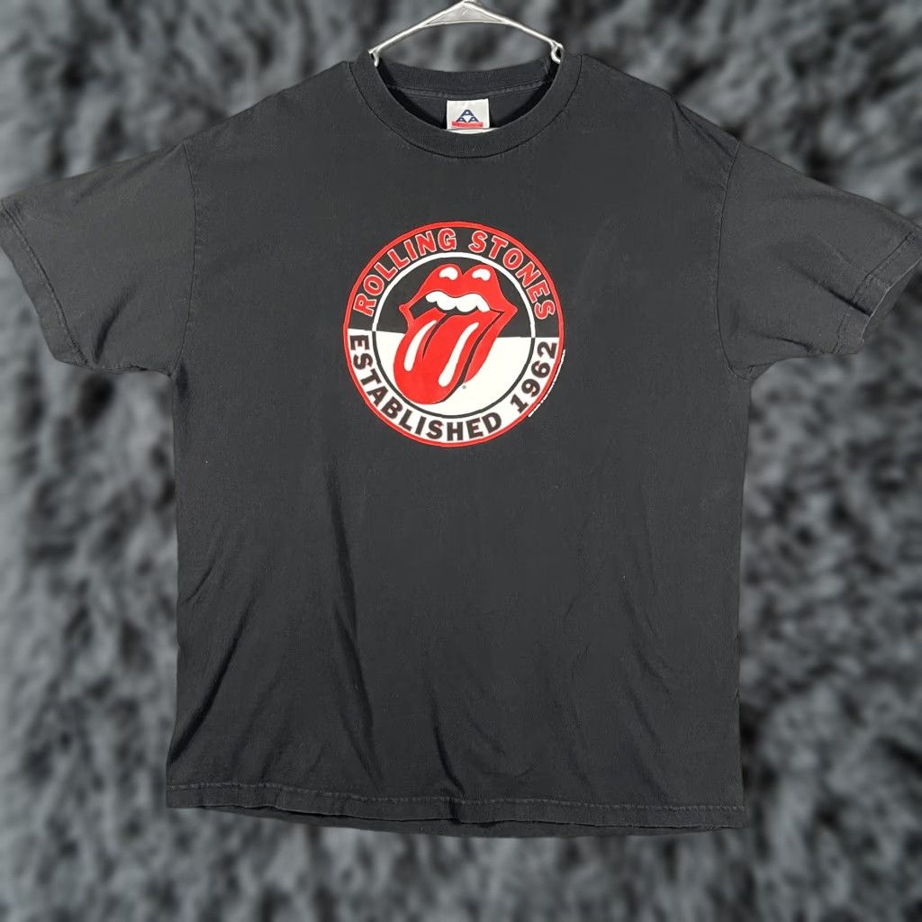 Logo 7 VINTAGE Rolling Stones Shirt Mens Large Black Established 1962 Tongue Logo 2004 Size US L / EU 52-54 / 3 - 1 Thumbnail