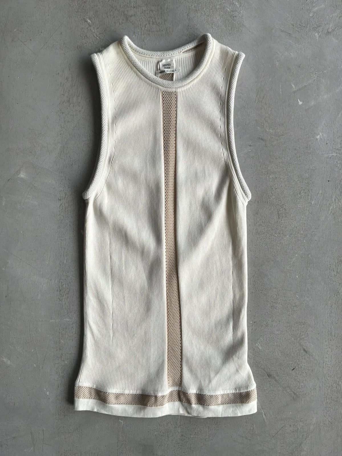 Hermes Hermes Margiela Era - Thermal Suede Tanktop Size XXS / US 00 / IT 34 - 1 Thumbnail
