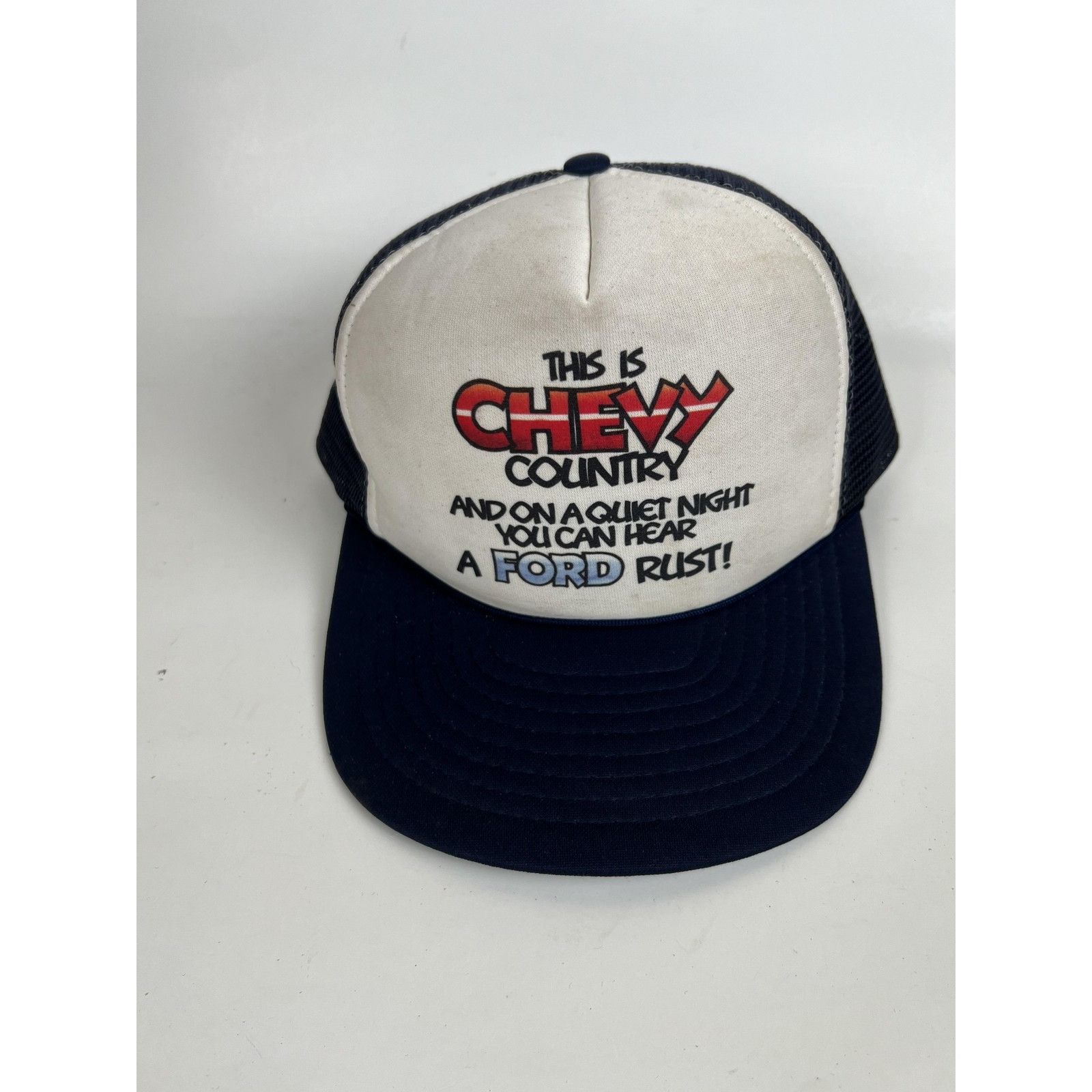 Other Vintage Chevy Trucker Snap Back Hat Cap"This is Chevy Countr Size ONE SIZE - 2 Thumbnail