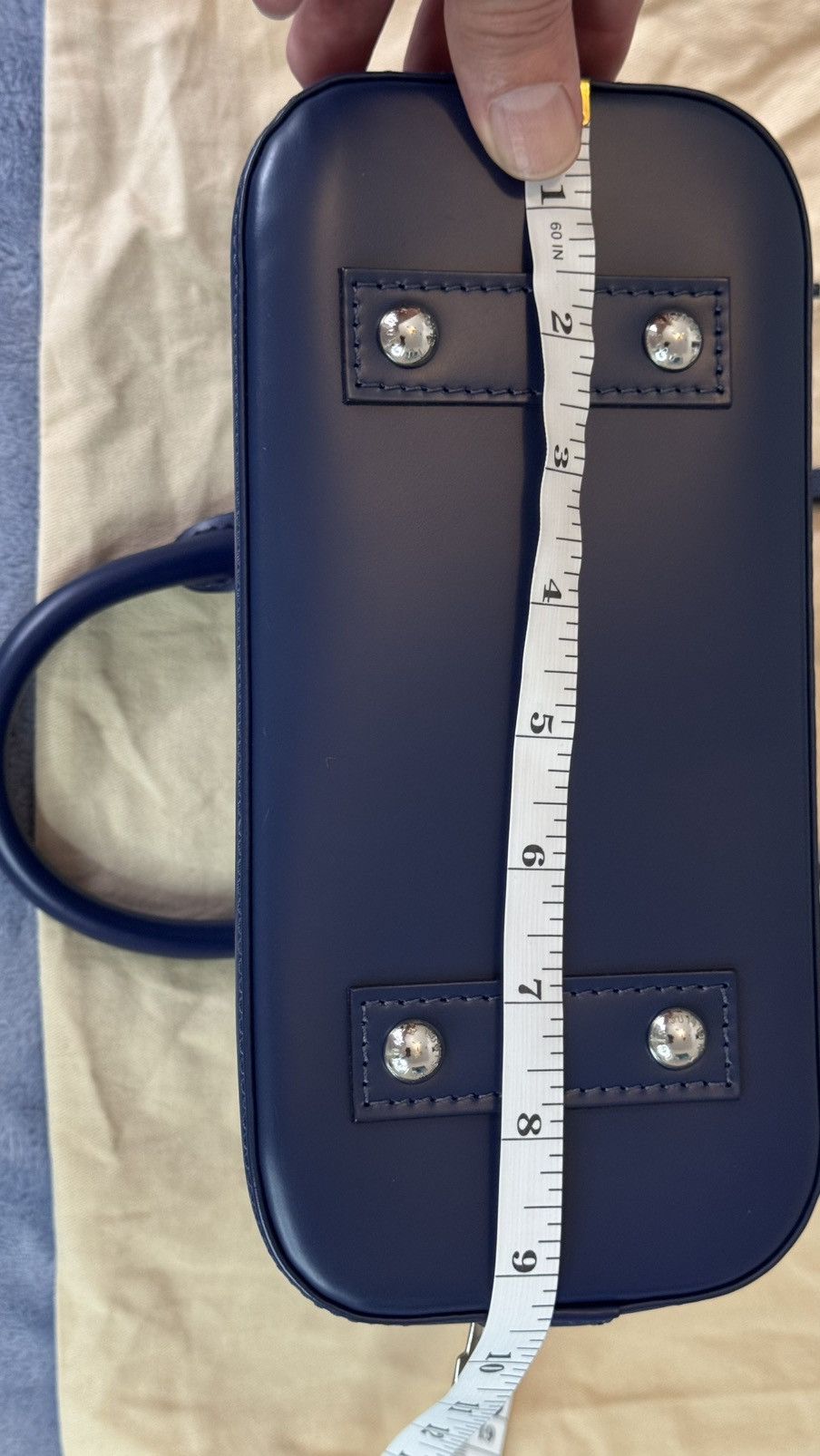Louis Vuitton Louis Vuitton Epi Alma BB Indigo Size ONE SIZE - 18 Thumbnail