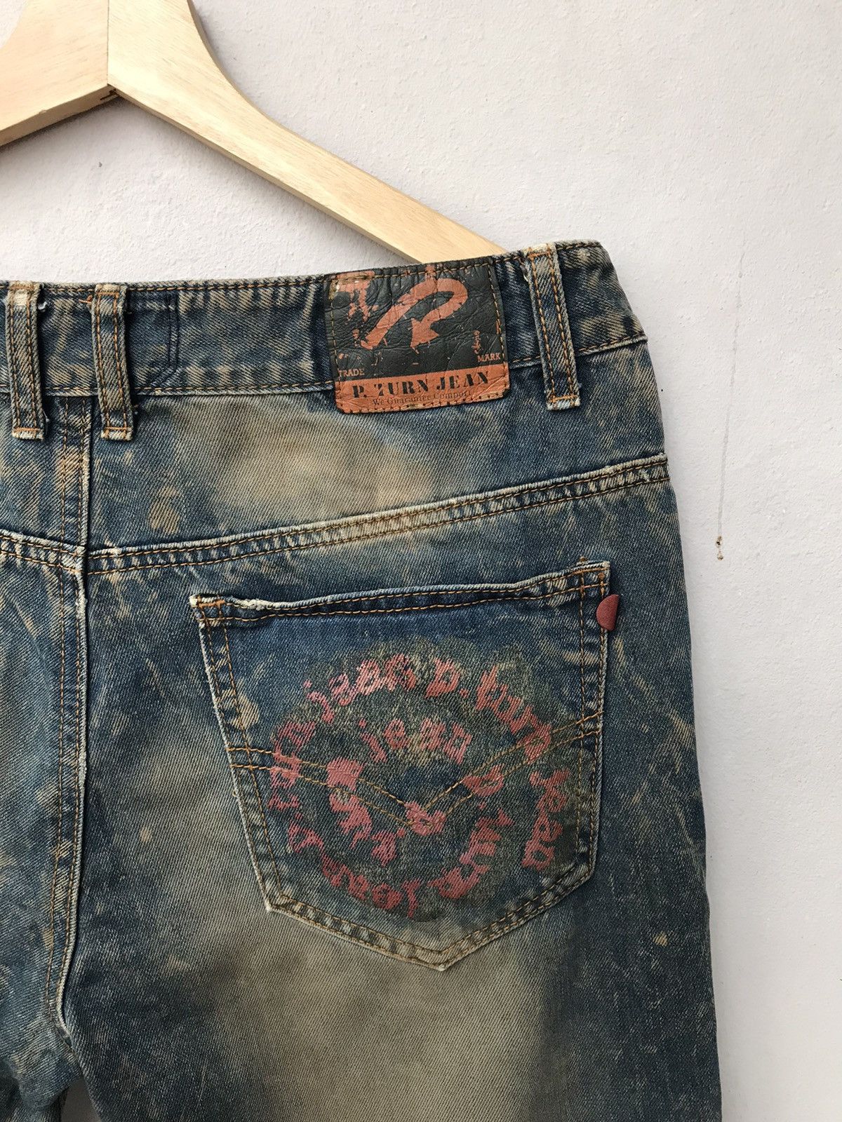 Vintage Vintage P.Turn Distressed Denim Size US 34 / EU 50 - 7 Thumbnail