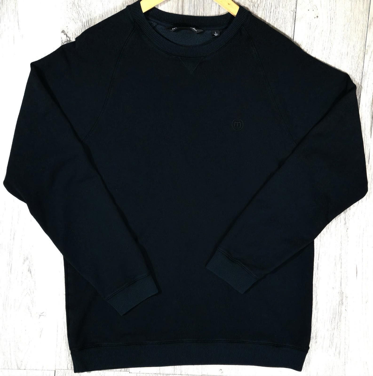 TravisMathew TravisMathew Black Crewneck Sweatshirt L Made in Peru #7 Size US L / EU 52-54 / 3 - 1 Thumbnail