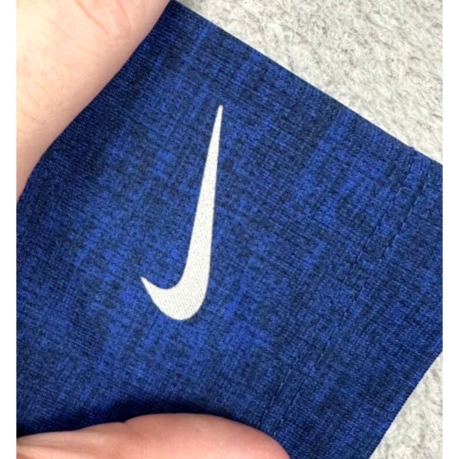Nike Nike Golf Shirt Polo Athletic Swoosh Dri-Fit Blue Short Sleeve Mens Large XXL? (note: original size L) Size US L / EU 52-54 / 3 - 7 Thumbnail