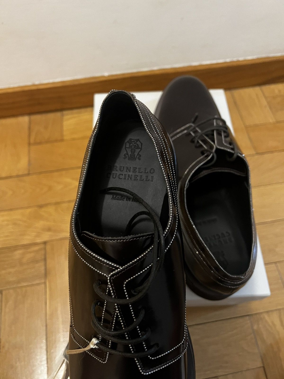 Brunello Cucinelli Derby Shoes Brunello Cucinelli 100% Leather, size 41, New ! Size US 11 / IT 41 - 3 Thumbnail