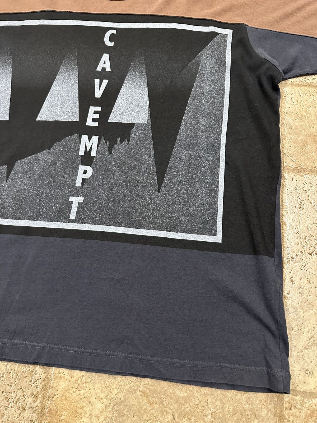 Cav Empt Cav Empt Brown Tri Color Red Logo Short Sleeve T-Shirt Size US M / EU 48-50 / 2 - 5 Thumbnail
