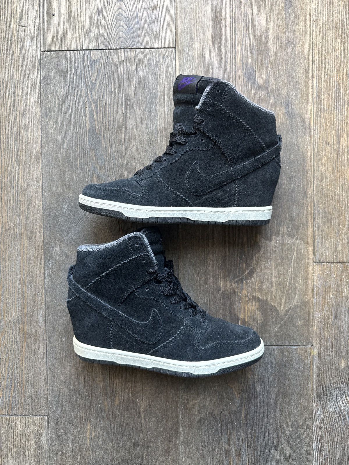 Nike 2012 Black Suede Nike Sky High Dunks 7.5 Size US 7.5 / IT 37.5 - 1 Thumbnail