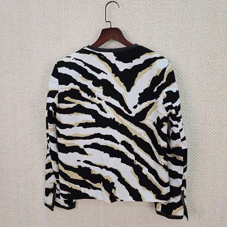 Gucci Gucci Catwalk zebra-patterned leather jacket Size US XS / EU 42 / 0 - 2 Thumbnail