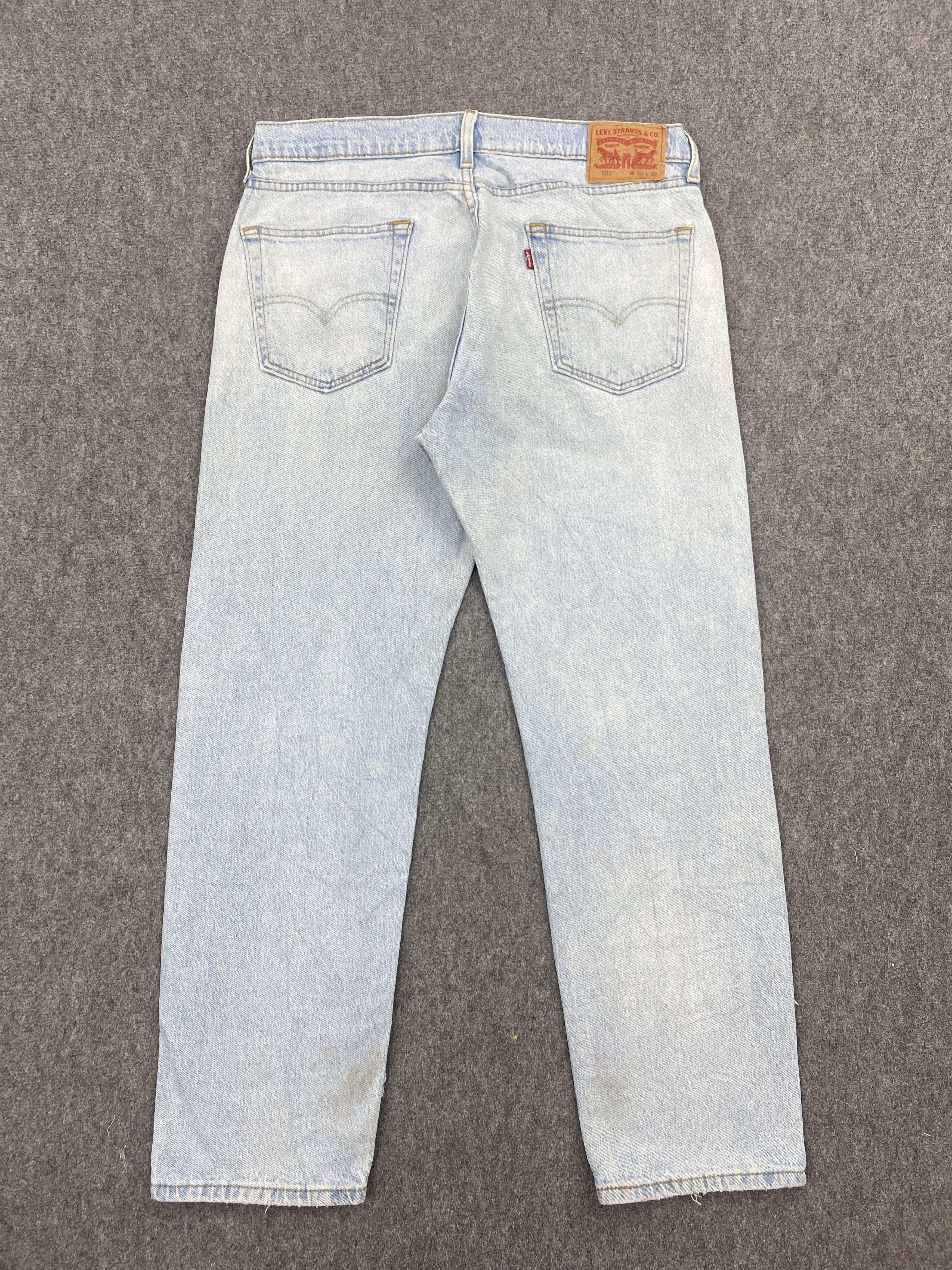 Levi's × Vintage Vintage Levi's 505 Light Washed Stained Jeans DP2653 Size US 34 / EU 50 - 3 Thumbnail