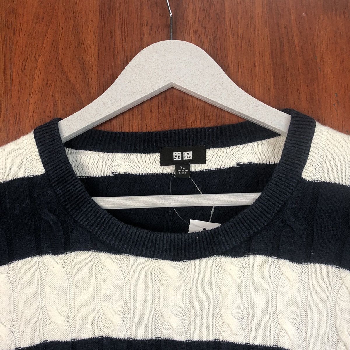 Homespun Knitwear × Solid and Striped Uniqlo Stripe vintage japan Dark Blue Knitwear #7494 Size XL / US 12-14 / IT 48-50 - 4 Thumbnail