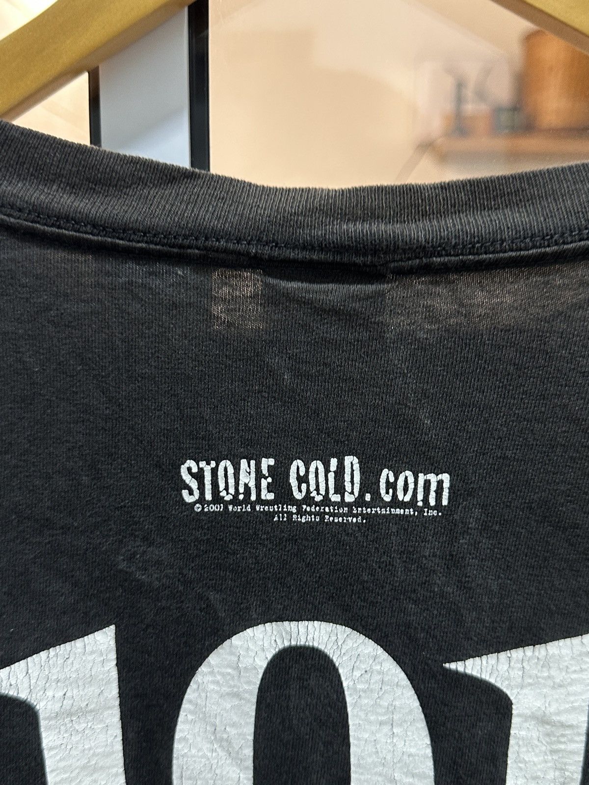 WWF Vintage Stone Cold Texas Venom L/S Shirt (Y2K 2001) Size US L / EU 52-54 / 3 - 9 Thumbnail