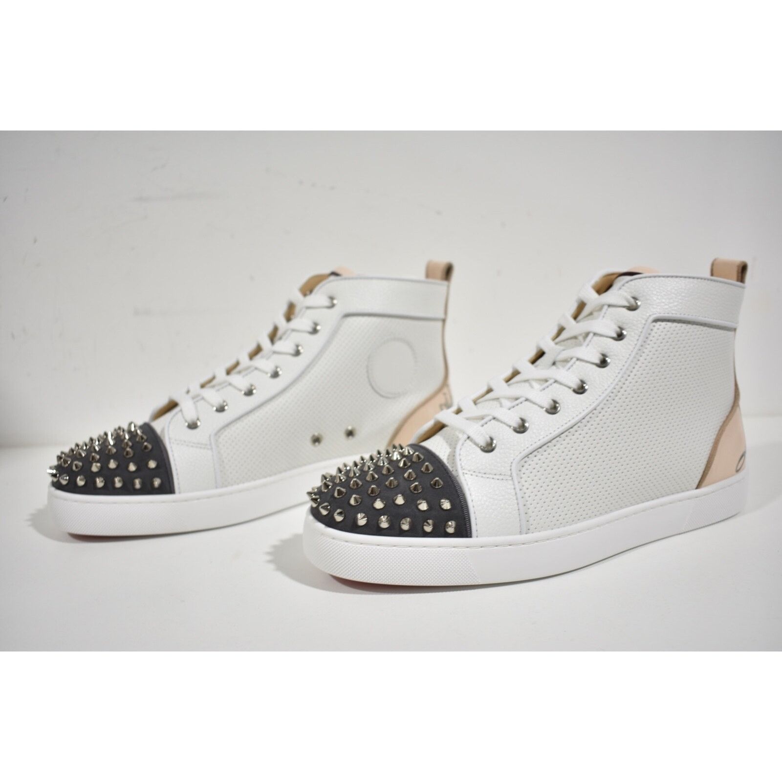 Christian Louboutin Christian Louboutin Lou Spikes Perforated High Top Sneaker Size US 9 / EU 42 - 9 Thumbnail