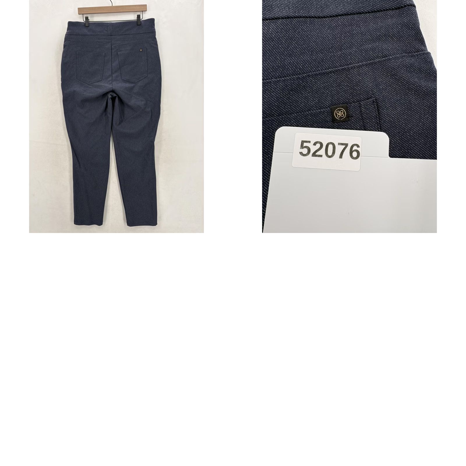 Vintage Honeylove Pants Womens 3X Blue Pull On Stretch Pockets Ponte Slim Ankle Business Casual 29in Inseam Womens Size 40" / US 18 - 9 Thumbnail