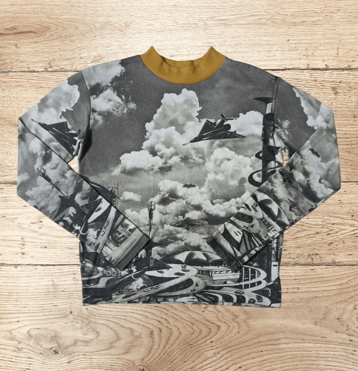Japanese Brand × MOUSSY Moussy Full Print Art Size ONE SIZE - 2 Thumbnail