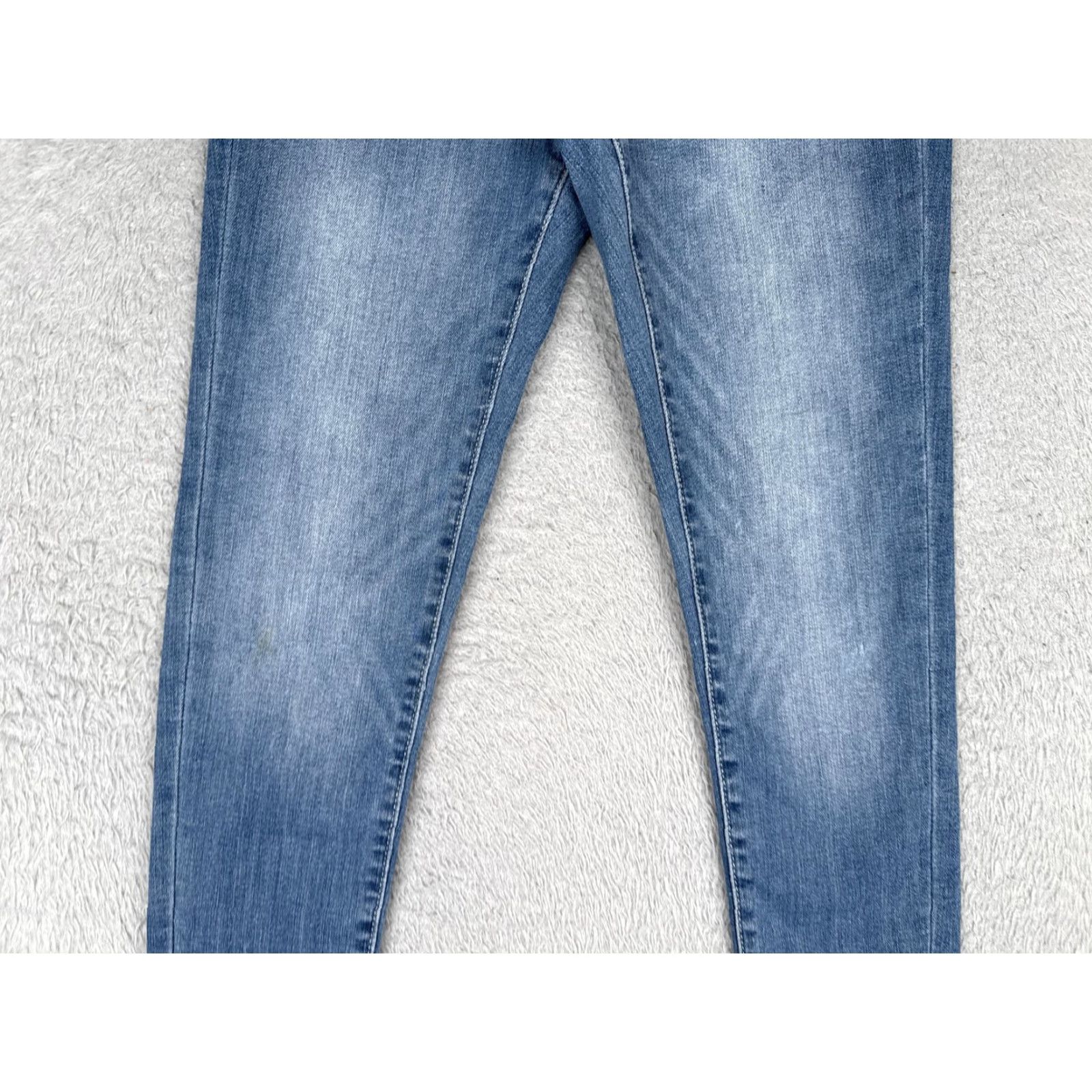 Vintage Arizona Jean Co Jeans Womens 1 Blue Skinny Stretch Mid Rise Five Pocket Denim Jeans Size 25" / US 0 / IT 36 - 3 Thumbnail