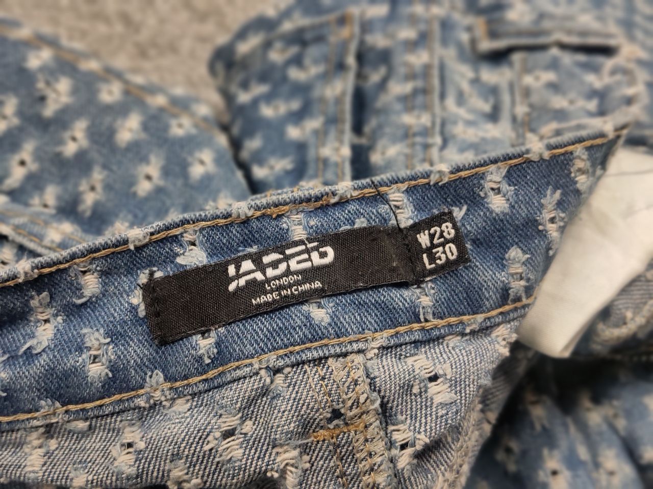 If Six Was Nine Jaded London Vtg Japan l.g.b Style distressed denim Jeans Size US 30 / EU 46 - 16 Thumbnail