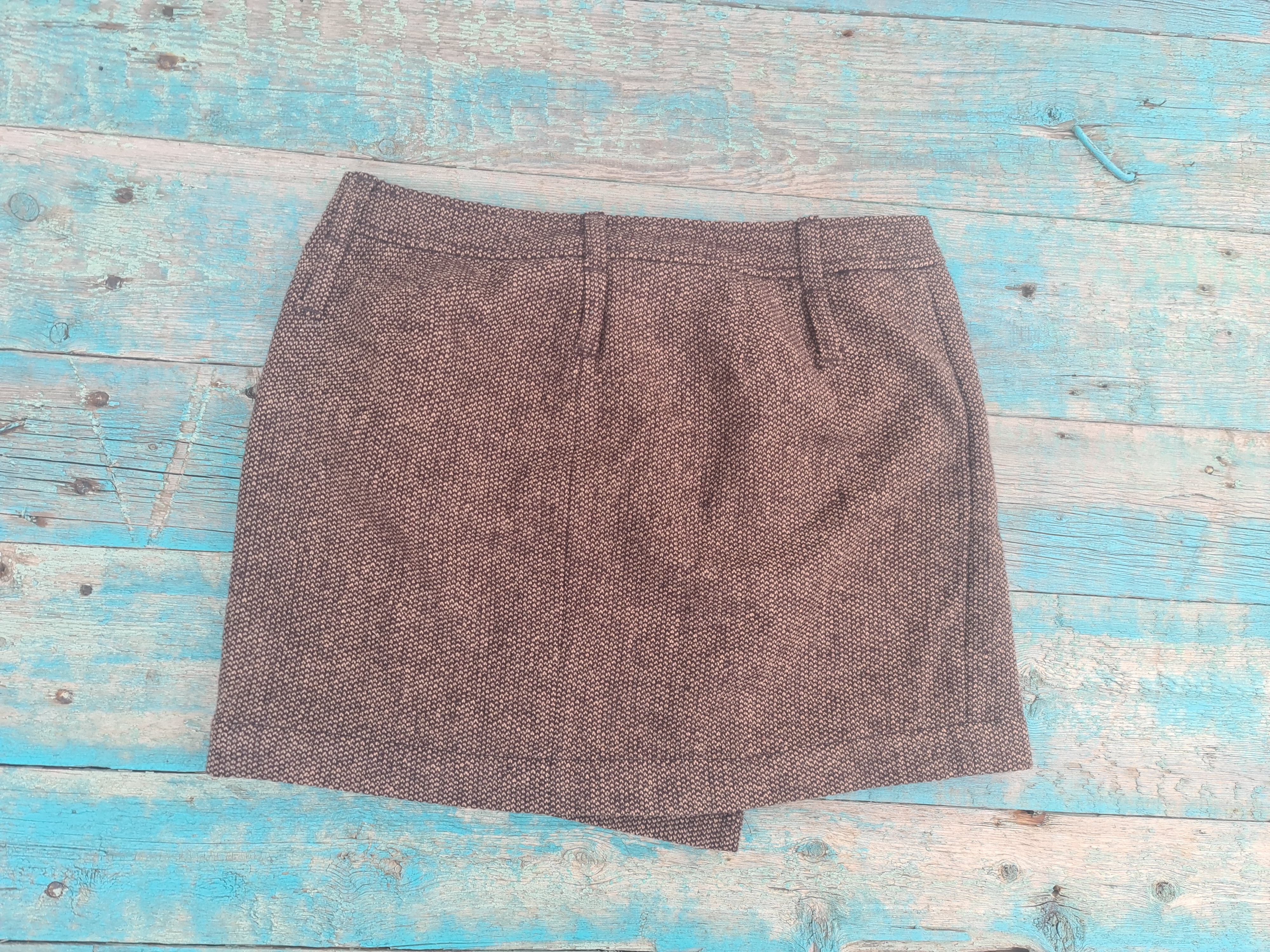 Diesel Rare 🔥 Diesel wool asymmetric mini skirt nice design Size 26" / US 2 / IT 38 - 4 Thumbnail