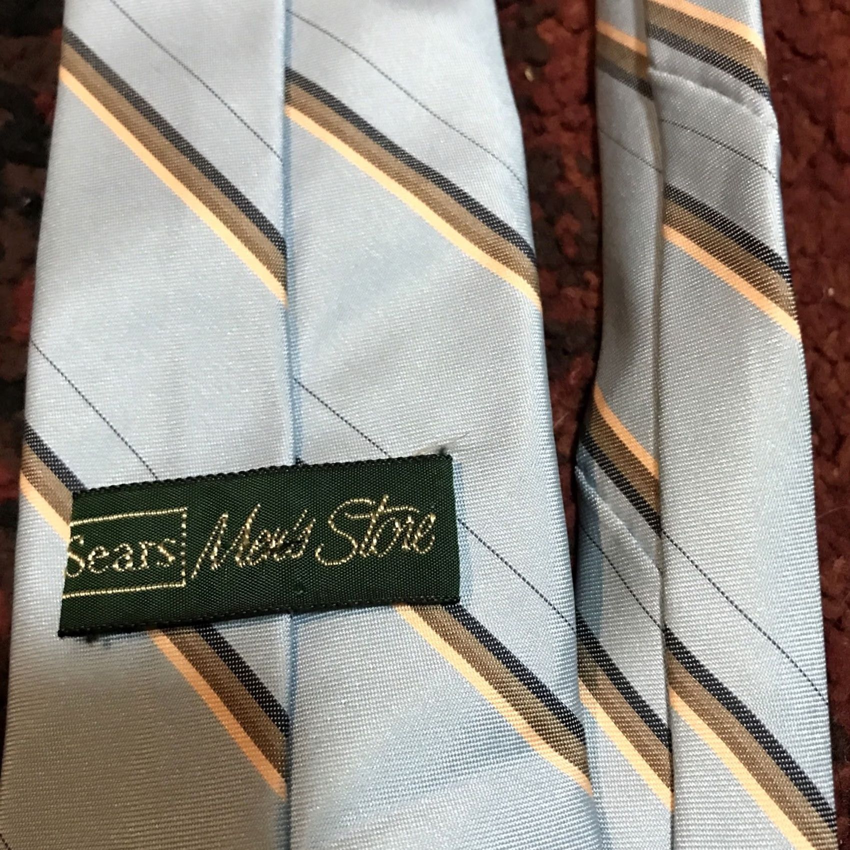Sears Sears Men'S Store Men Tie 55"L x 3.25"W Blue Multicolor Pointed Formal Necktie Mens Size ONE SIZE - 2 Thumbnail