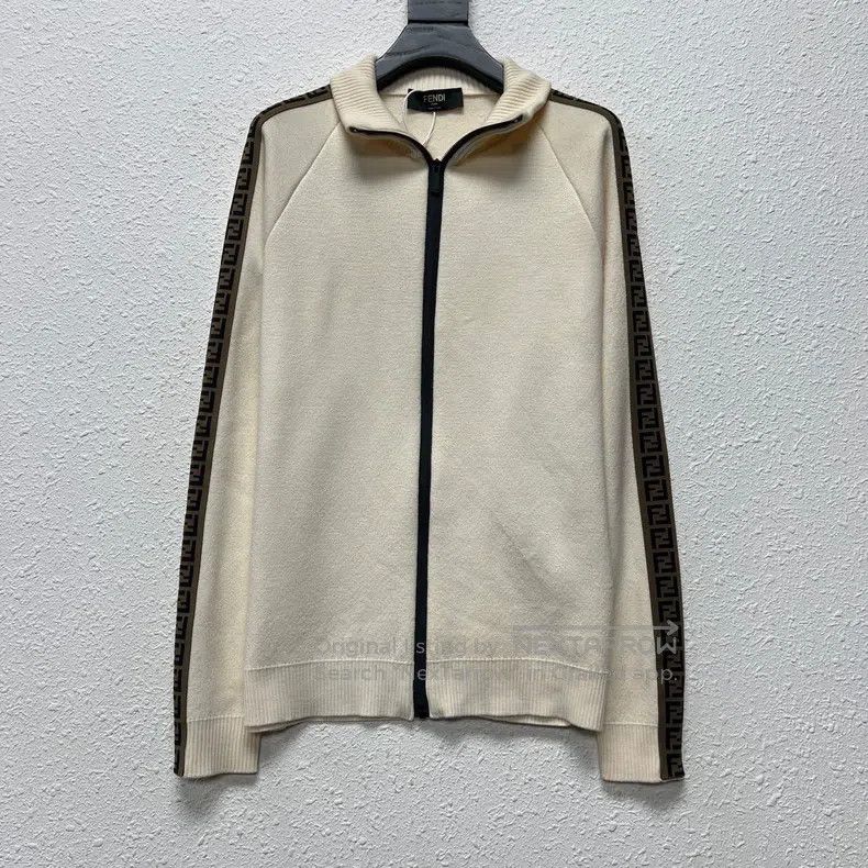 Fendi Fendi Kirin Arm Wool Knit Zip-Up Jacket Size US M / EU 48-50 / 2 - 1 Thumbnail
