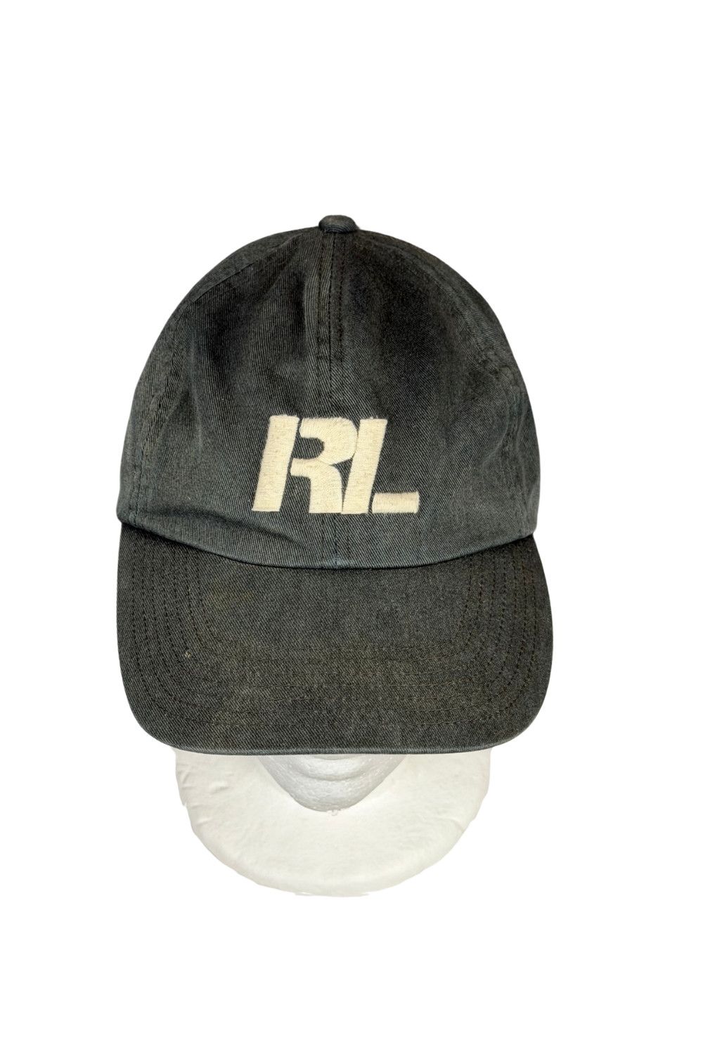 Polo Ralph Lauren Vintage Polo Jeans Co RL Logo Faded Cap Distressed Workwear Size ONE SIZE - 4 Thumbnail