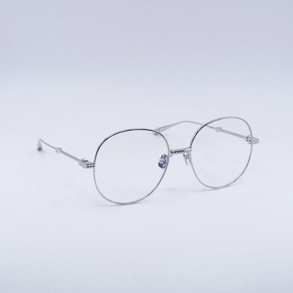 Valentino Valentino V-STUD-III VLX-136B Eyeglasses Silver 56mm Round Size ONE SIZE - 8 Thumbnail